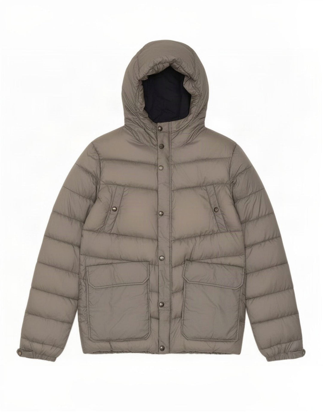 Męska ocieplana kurtka z kapturem Woolrich UK 40, duża, szara