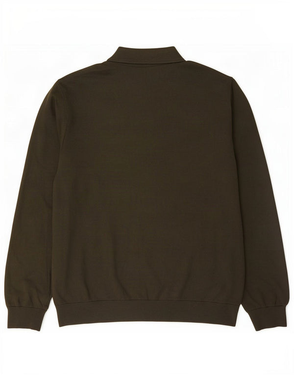 Marks & Spencer Męski sweter polo XL, bawełniany khaki