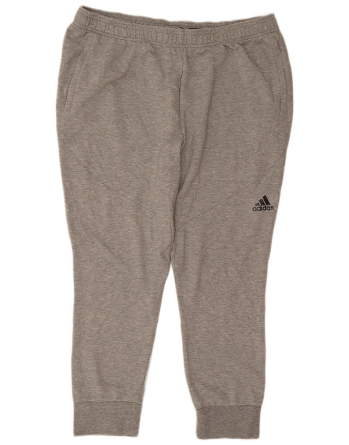 Adidas Męskie spodnie dresowe Joggery 2XL Szary poliester