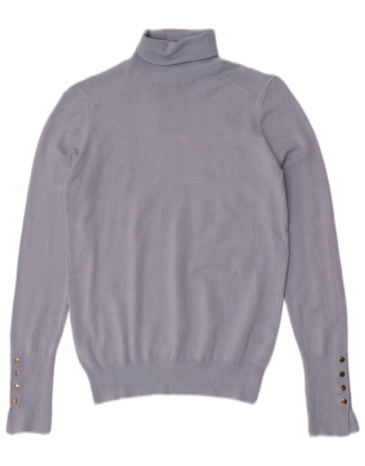 Damski sweter z golfem Zara UK 10 Small Blue Wiskoza