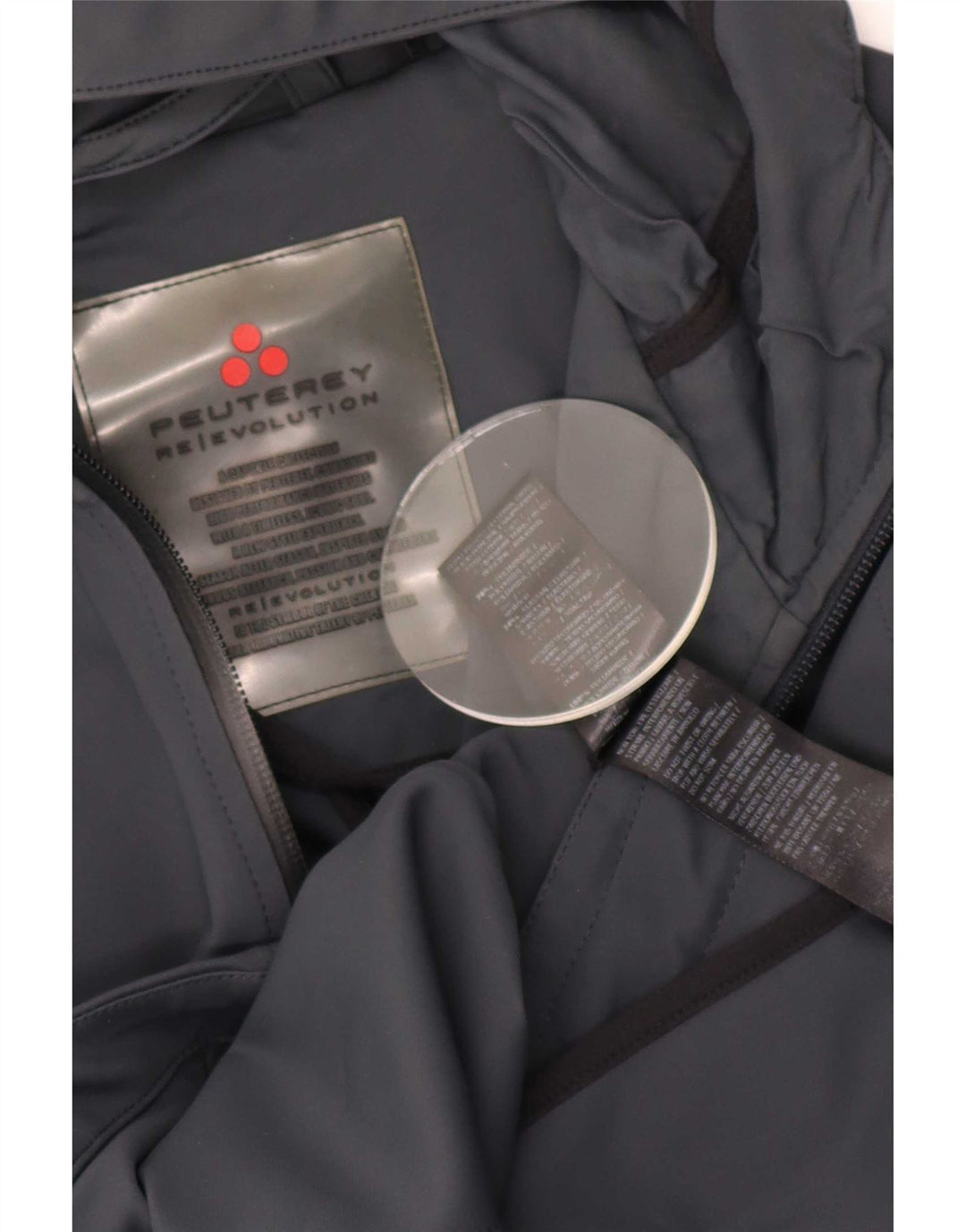Damska kurtka przeciwdeszczowa PEUTEREY Oversize UK 10 Small, szary poliamid