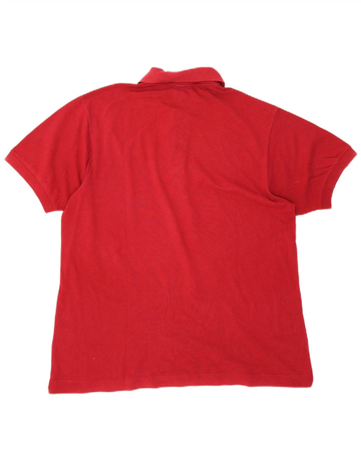 Męska koszulka polo Lacoste, rozmiar 6, XL, czerwona, bawełniana