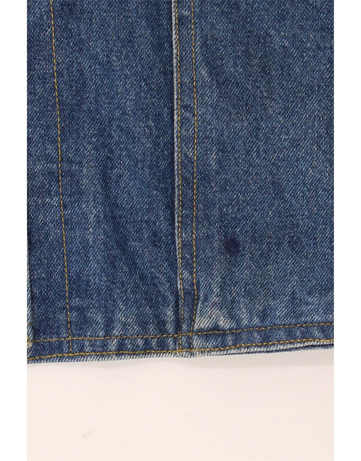 Vintage damska, oversize'owa marynarka dżinsowa zapinana na 2 guziki, UK 18 XL, niebieska