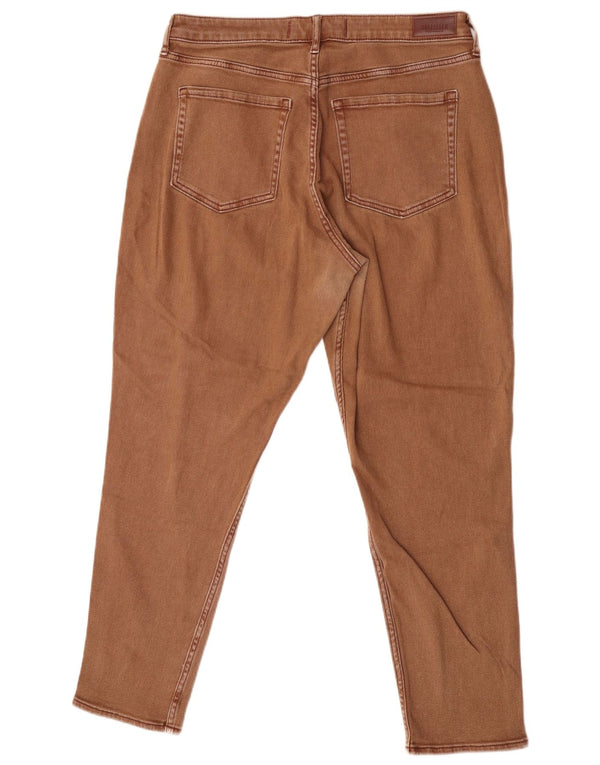 Hollister Męskie dżinsy Mom Jean z wysokim stanem, zwężane W32 L27, brązowa bawełna