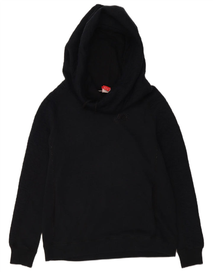 Damski sweter oversize z kapturem Nike UK 14, średni czarny, bawełniany