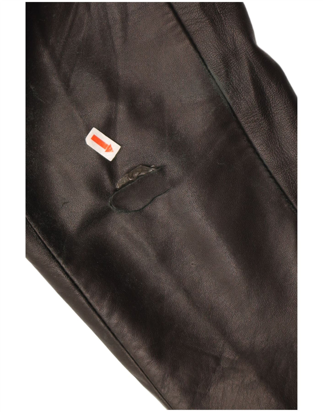 Vintage damska kurtka skórzana z zamkiem błyskawicznym IT 54 2XL brązowa skóra