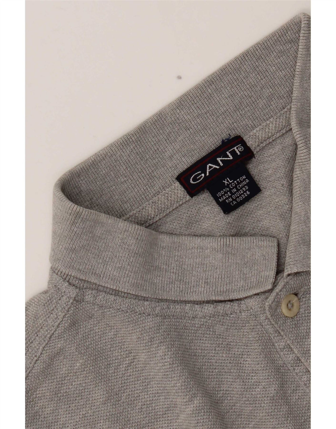 Męska koszulka polo Gant XL, szara, bawełniana