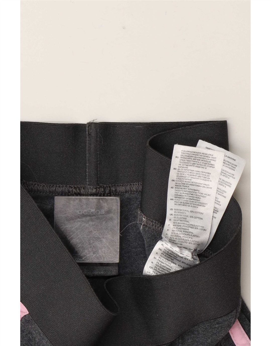 Legginsy Damskie Adidas UK 10 Małe Szare Bawełniane
