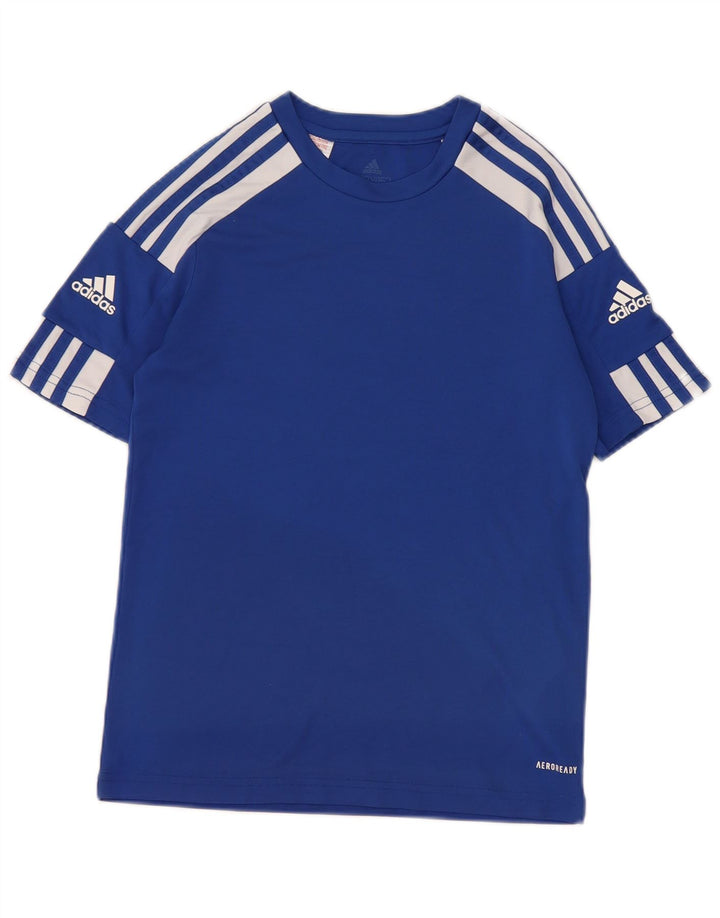Chłopięca koszulka Adidas Aeroready Top 11-12 lat, niebieska, poliestrowa