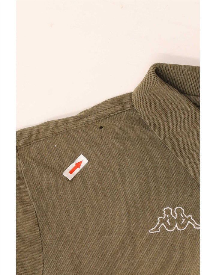 Męska koszulka polo Kappa, duża, khaki