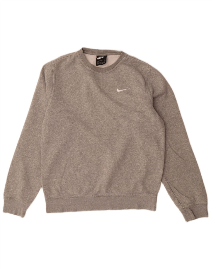 Męska bluza dresowa Nike, mała, szara, nakrapiana, bawełniana