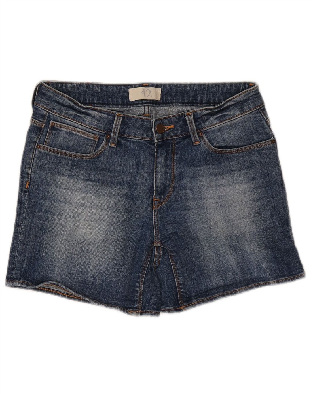 ZARA Womens Denim Shorts EU 42 Large W32  Blue Cotton
