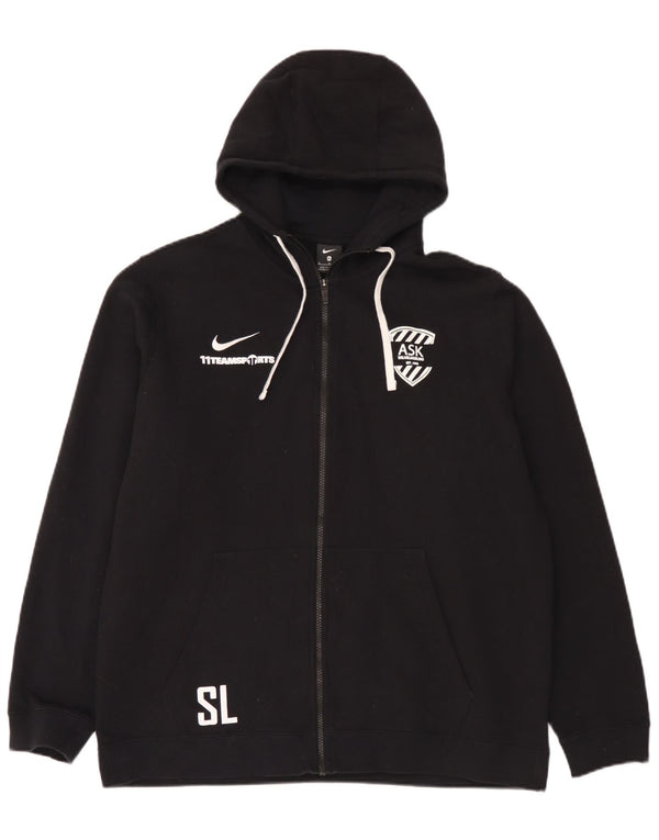 Męski sweter z kapturem i zamkiem błyskawicznym Nike, XL, czarny, bawełniany