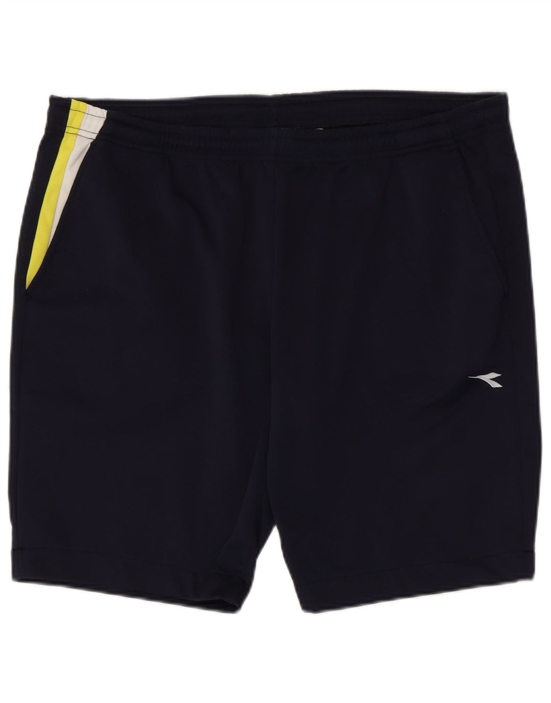 Męskie spodenki sportowe Diadora XL, granatowy, poliester z blokami kolorów