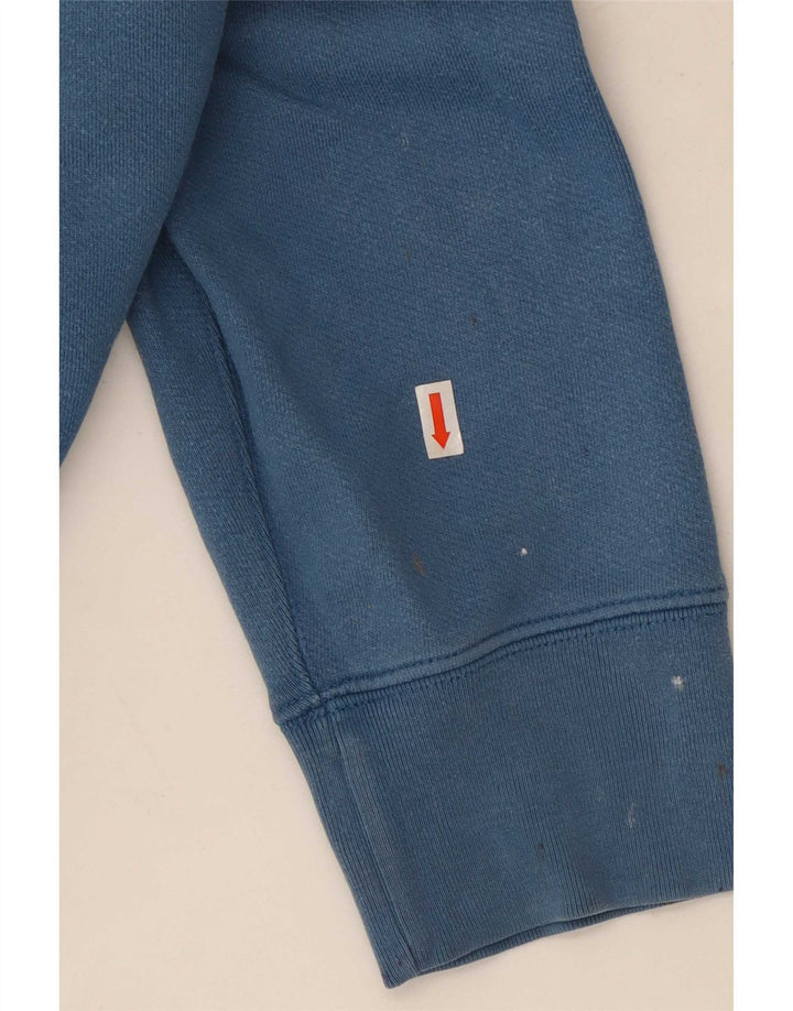 Męski sweter z kapturem i grafiką Levi's, duży, niebieski, bawełniany