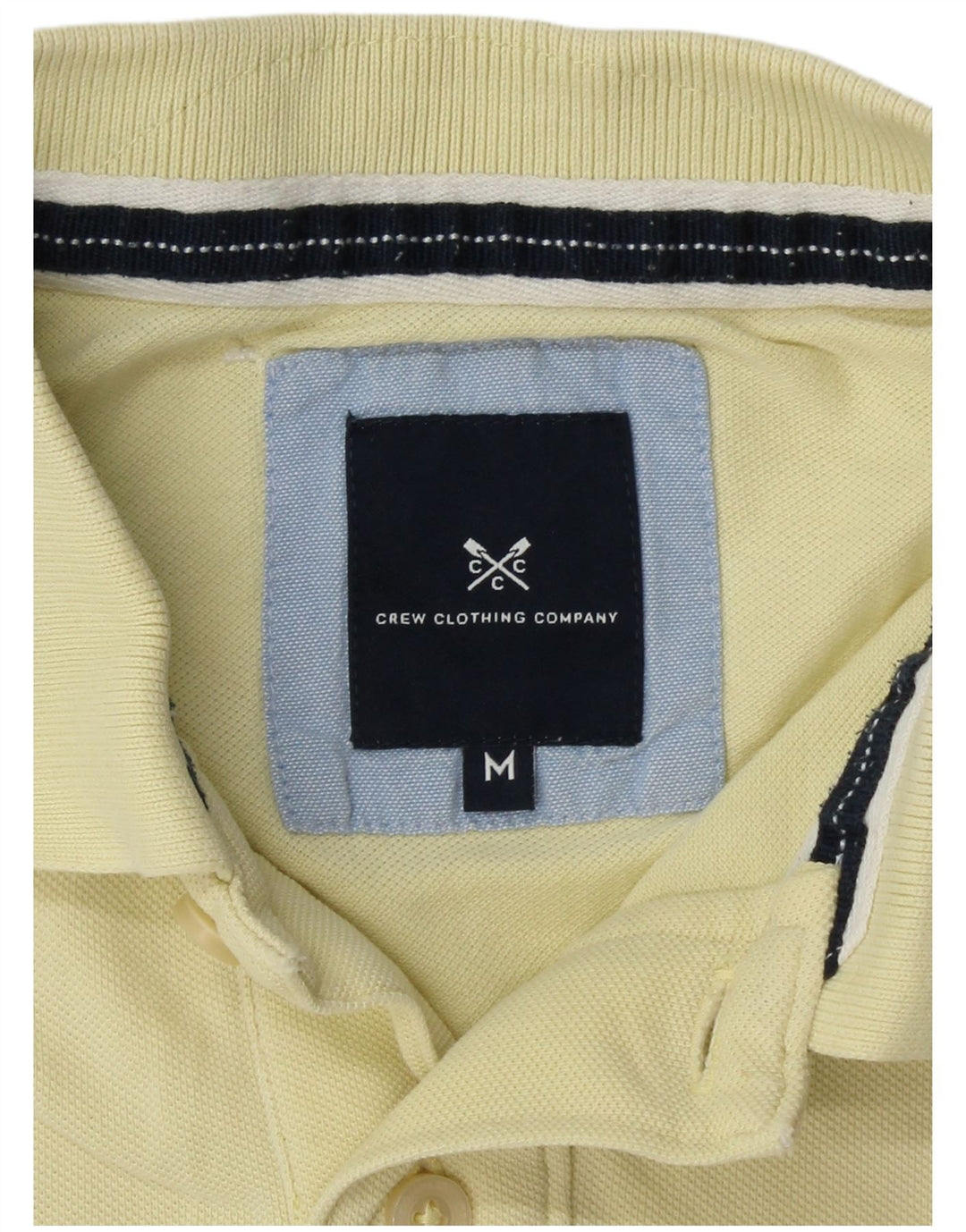 Męska koszulka polo CREW CLOTHING w kolorze średniożółtym