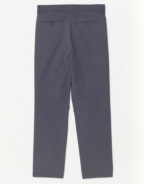 Marks & Spencer Męskie proste spodnie chino W32 L31 Granatowa bawełna