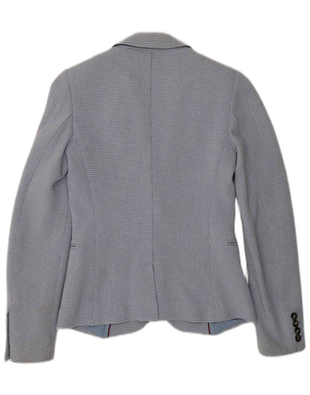 Damska marynarka TOMMY HILFIGER zapinana na 2 guziki US 2 XS, bawełniana niebieska kratka