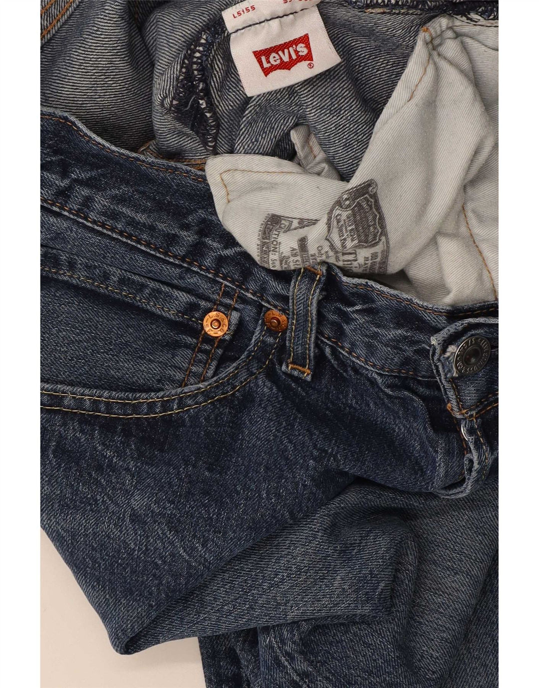 Męskie proste dżinsy Levi's W32 L28 niebieskie