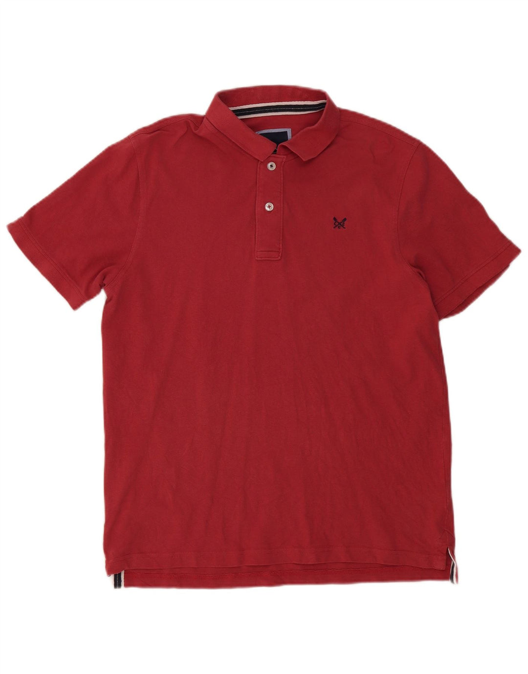 Crew Clothing Męska koszulka polo, duża, czerwona, bawełniana