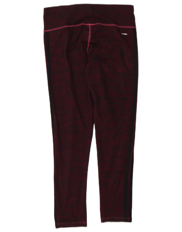 Damskie legginsy Adidas Climalite UK 12/14 Średniofioletowa bawełniana nakrapiana