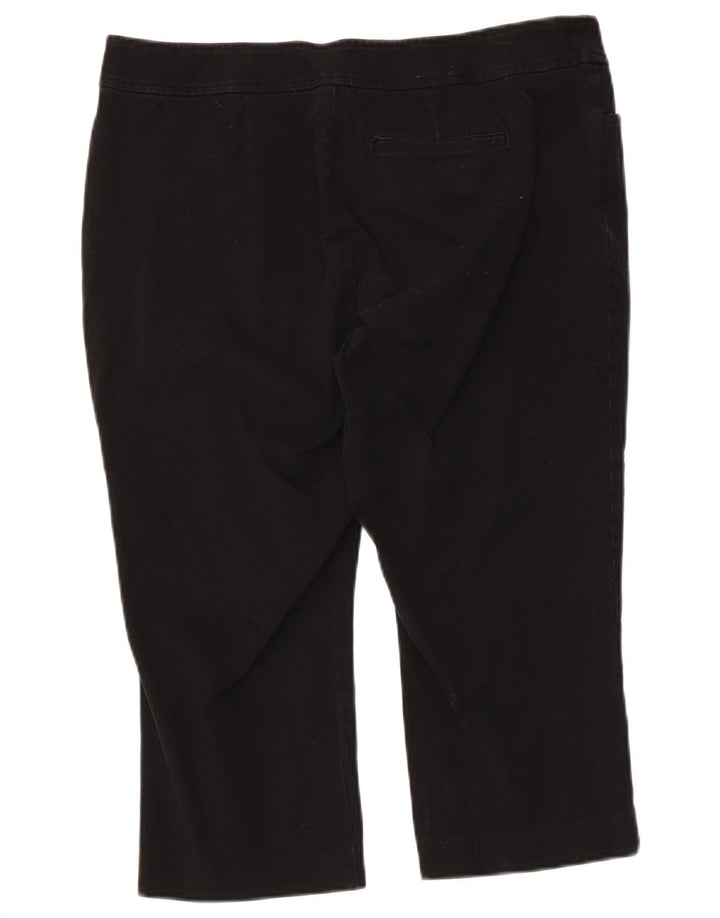 Damskie bermudy CHAPS Petite US 14 XL W34, czarna bawełna