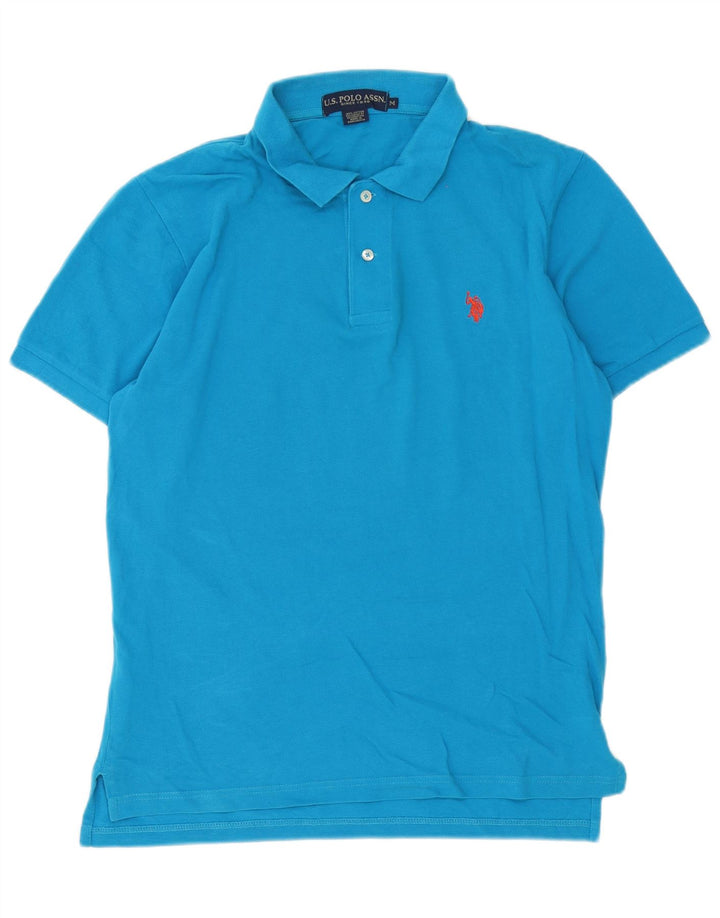 US Polo Assn. Męska koszulka polo Średnio niebieska, bawełniana