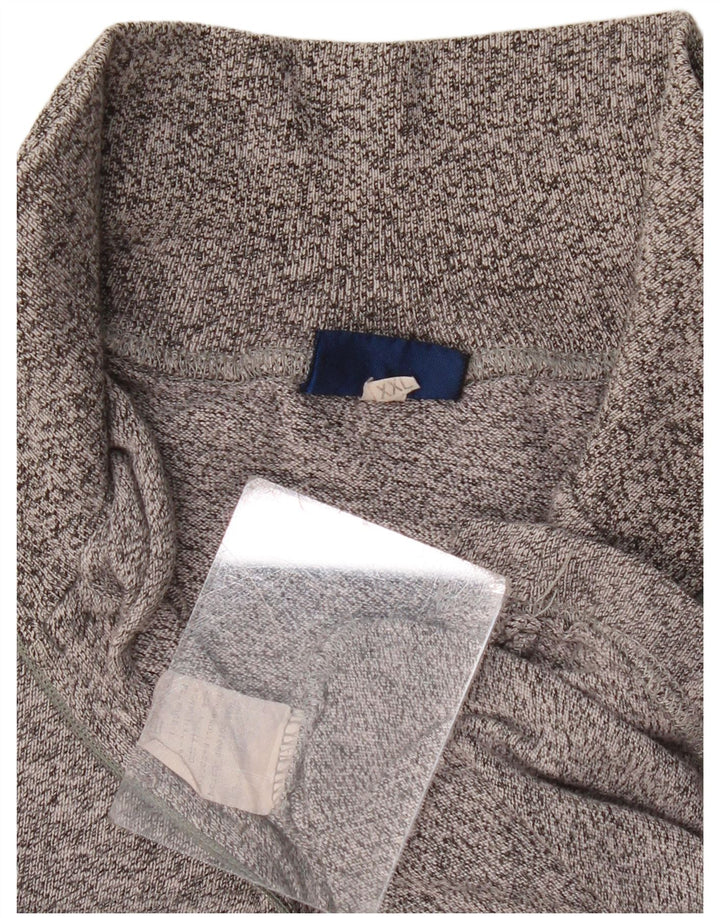 Męski top z grafiką i zamkiem błyskawicznym ASICS, z długim rękawem, 2XL, szary