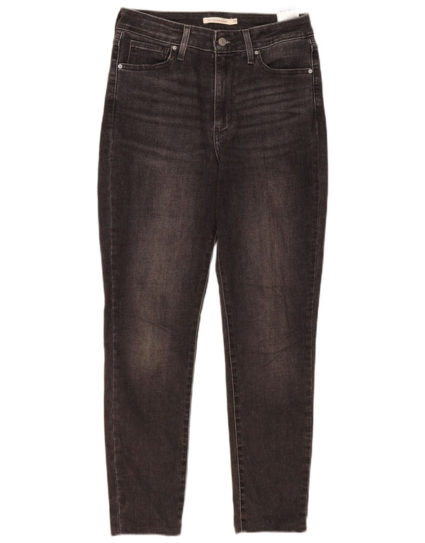 Damskie jeansy Levi's 721 z wysokim stanem W29 L27 Czarna bawełna