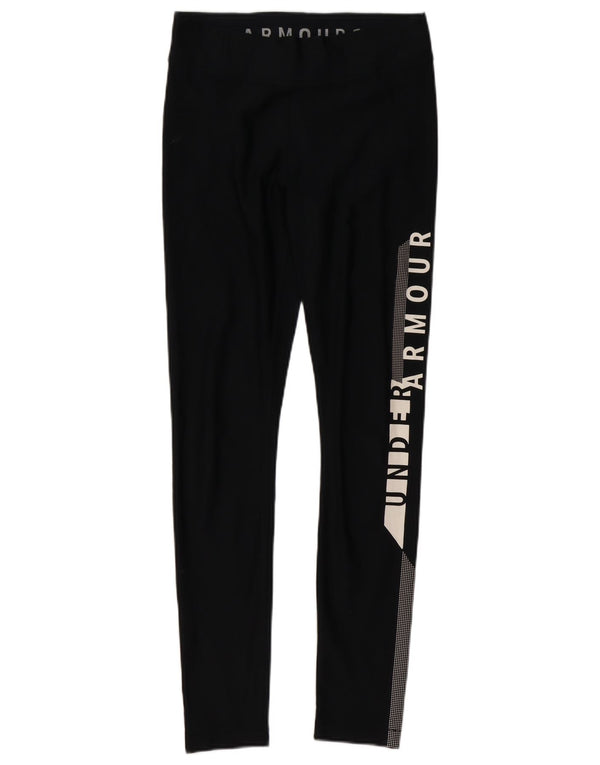 Damskie legginsy UNDER ARMOUR Heat Gear Graphic UK 14, średnie czarne