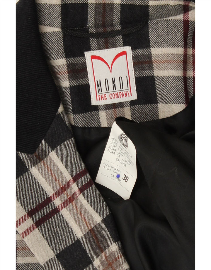 Damska marynarka Mondi z podwójnymi piersiami EU 38 w średnią beżową kratę