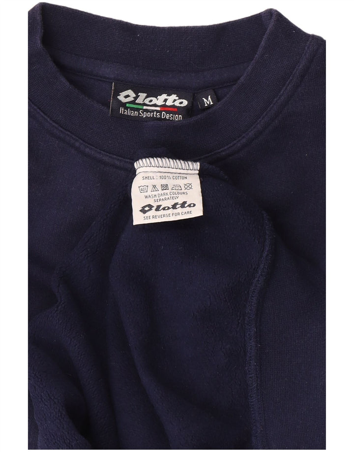 Bluza męska Lotto Sweter Średni granatowy, bawełniany