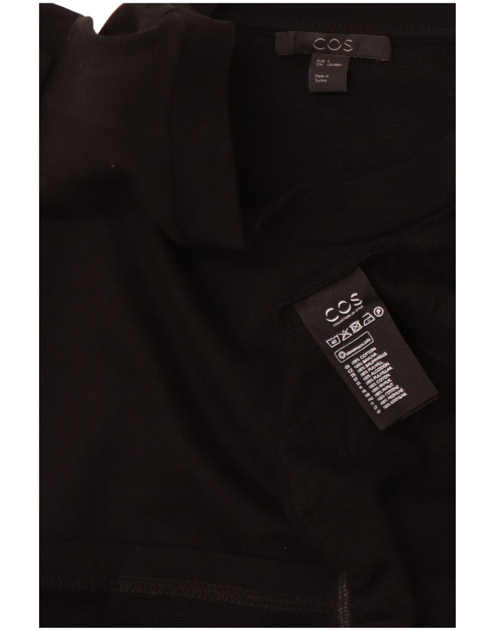 Bluzka damska COS Top UK 10 Mała czarna bawełniana