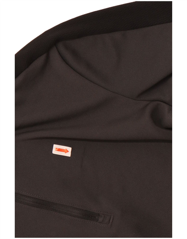 Chłopięca koszulka Nike Dri Fit z długim rękawem, 12-13 lat, duża, szara, z blokami kolorów