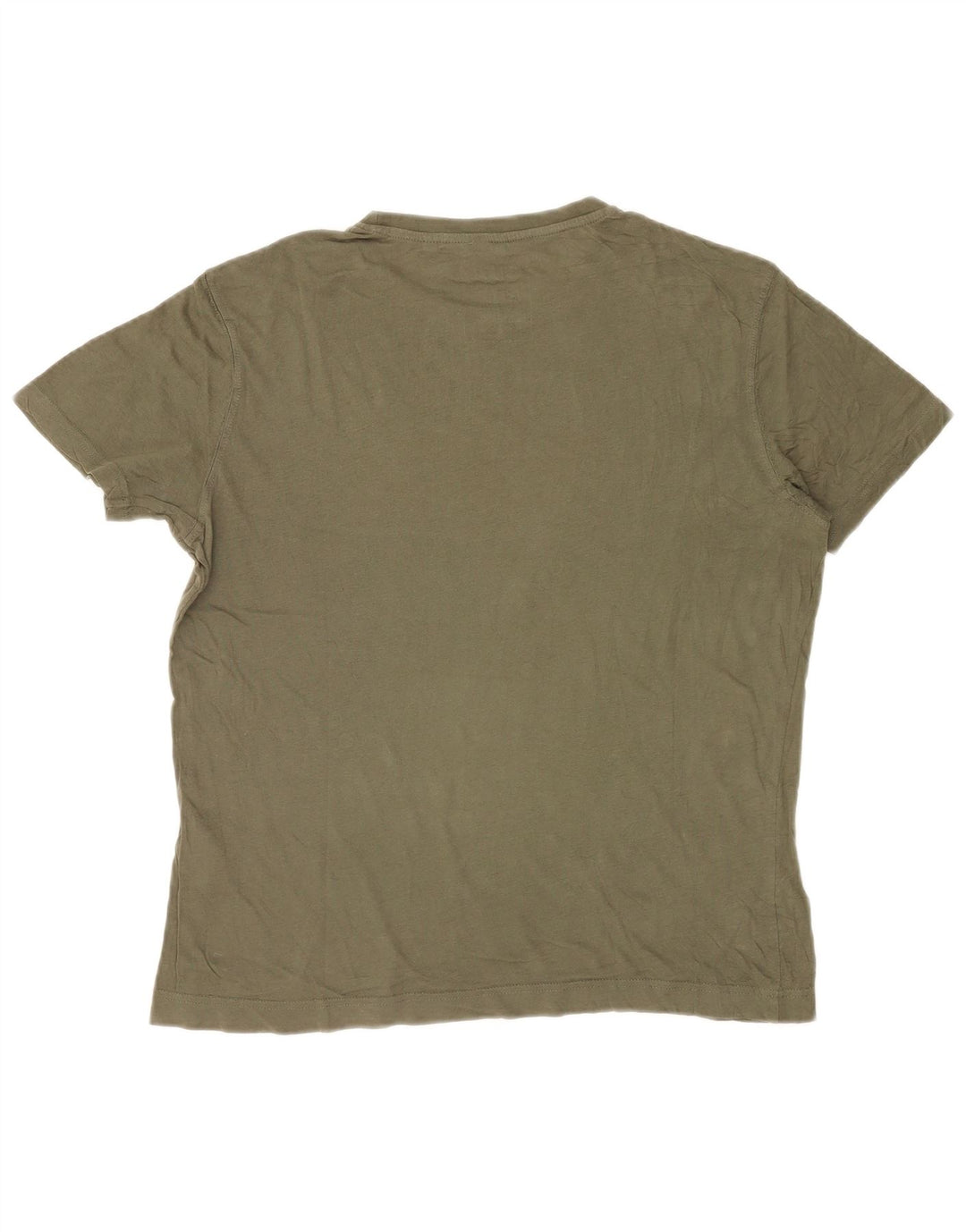 Męski T-shirt z grafiką Dack's, mały, bawełniany khaki