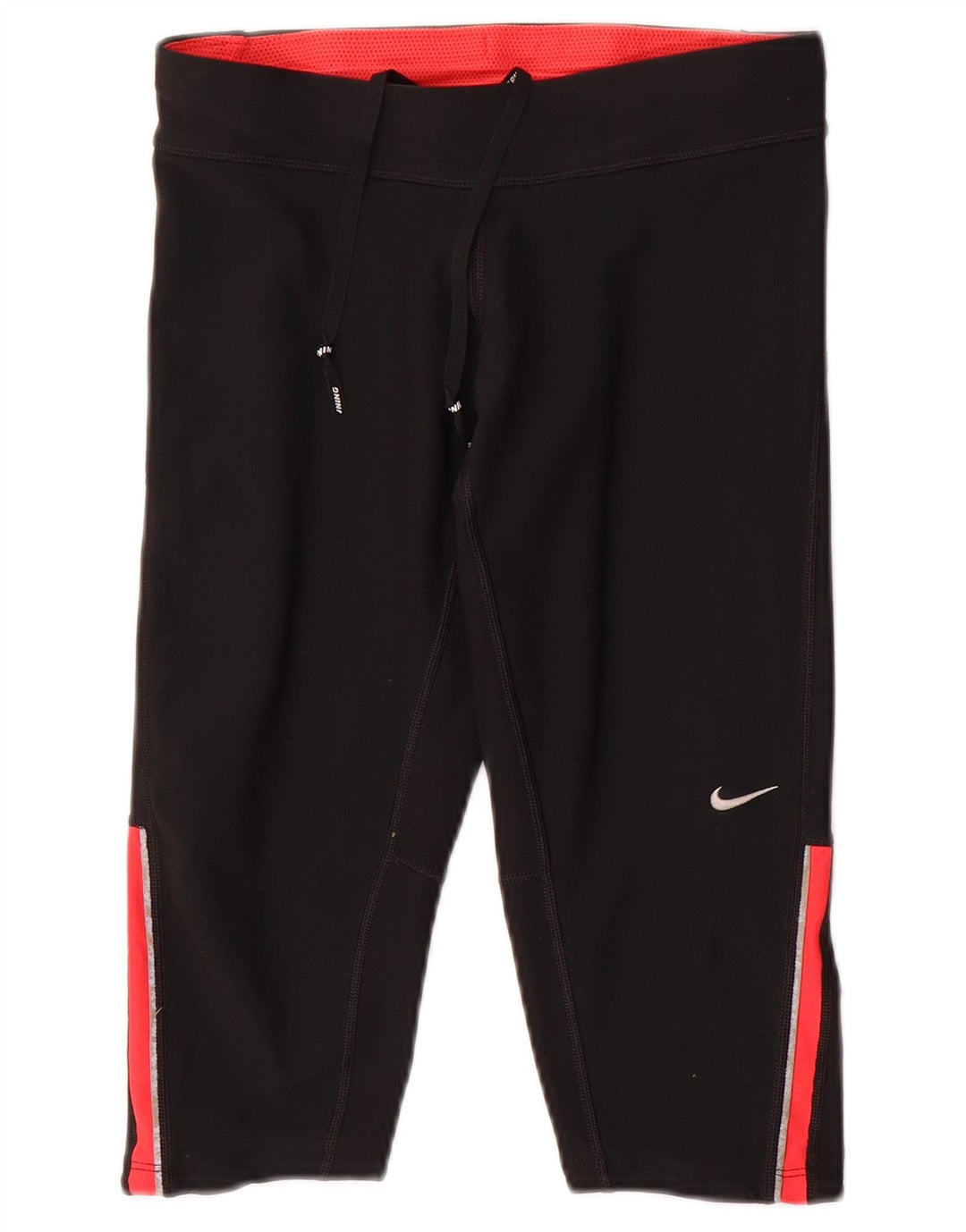 Damskie legginsy Nike Dri Fit Capri UK 6 XS, czarny poliester