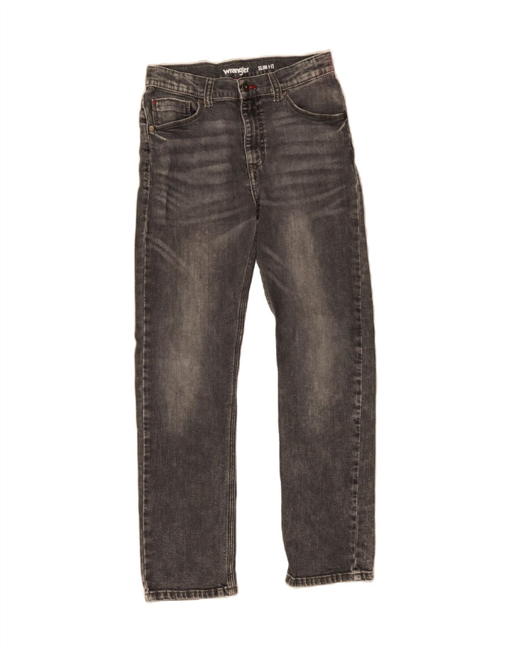 WRANGLER Boys Slim Jeans 15-16 Years W30 L27 Grey Vintage Wrangler and Second-Hand Wrangler from Messina Hembry 