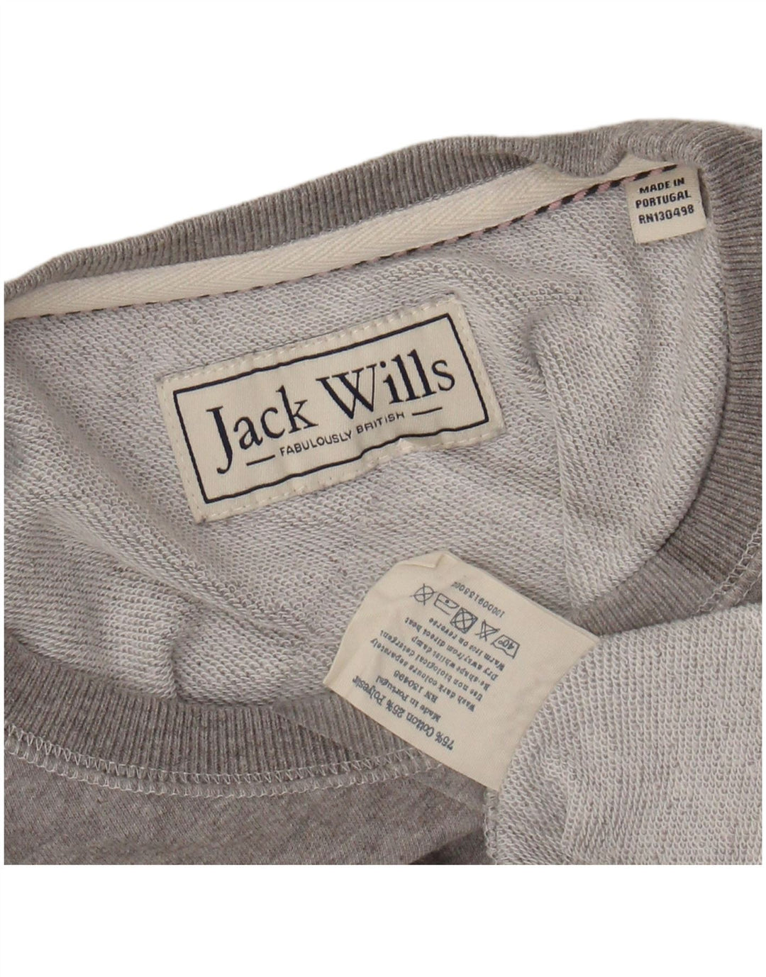Damska bluza JACK WILLS z grafiką UK 12, średnioszara, nakrapiana