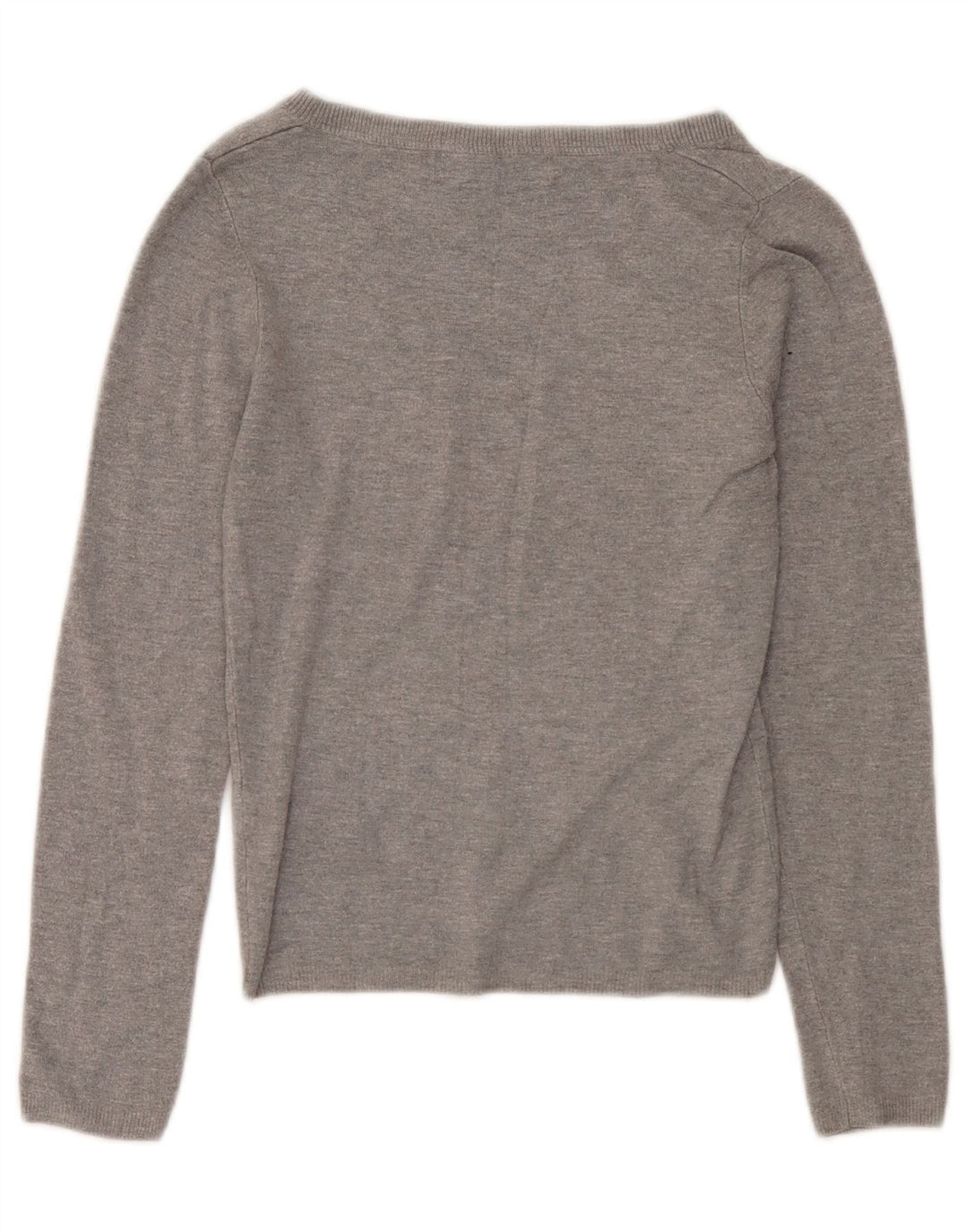 Damski sweter Zara z dekoltem w kształcie litery V, UK 8, mały, szary