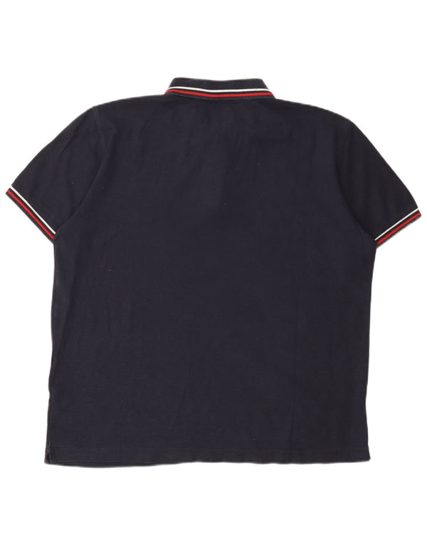 Męska koszulka polo Lotto Life XL, granatowa, bawełniana