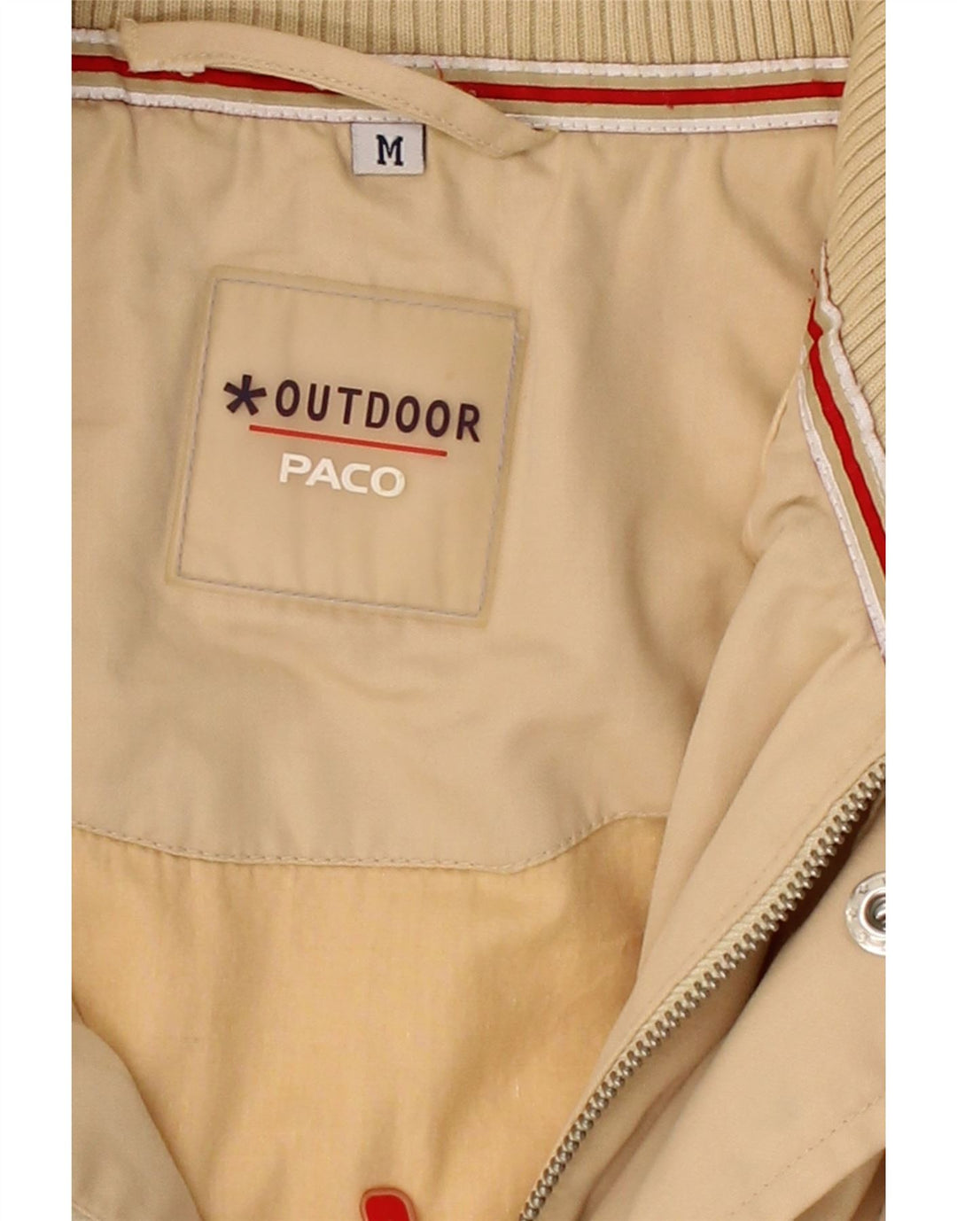 PACO Womens Overcoat UK 14 Medium Beige Cotton Vintage Paco and Second-Hand Paco from Messina Hembry 