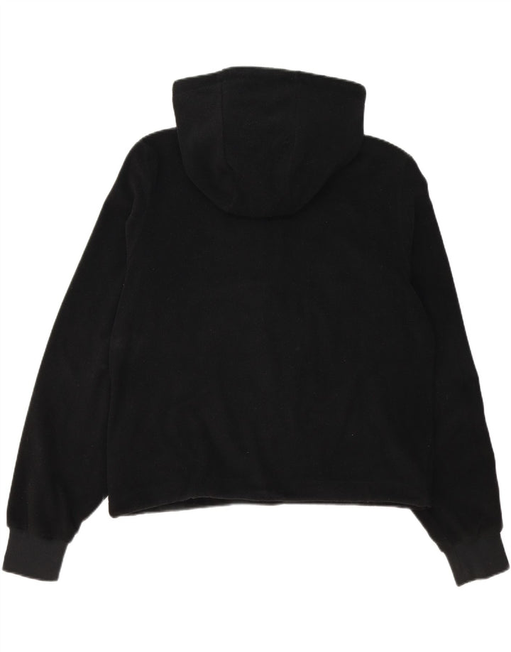 ELLESSE Womens Oversized Graphic Fleece Jumper UK 16 Large  Black Vintage Ellesse and Second-Hand Ellesse from Messina Hembry 
