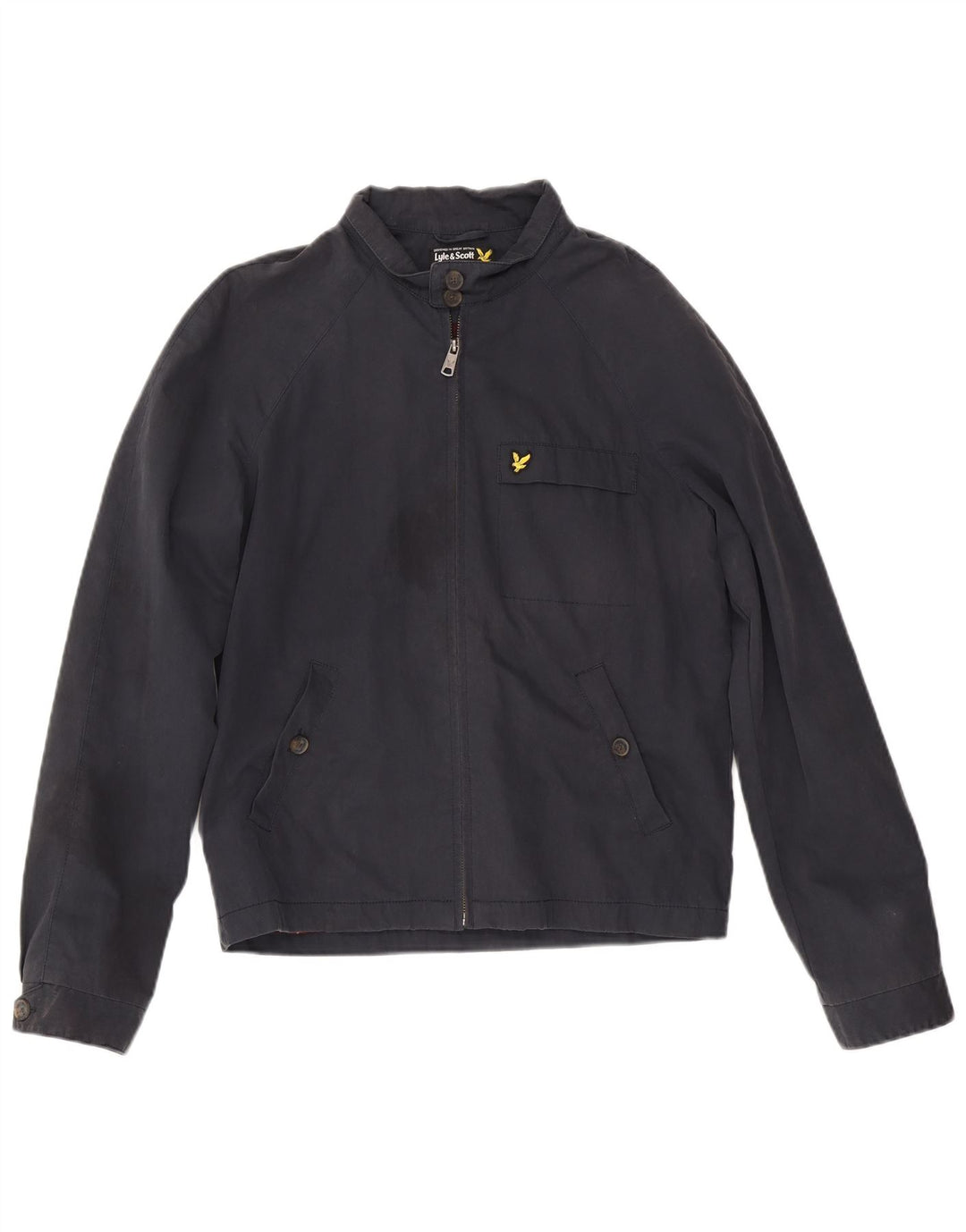 Męska kurtka bomberka Lyle & Scott UK 38, średnia, granatowa, bawełniana