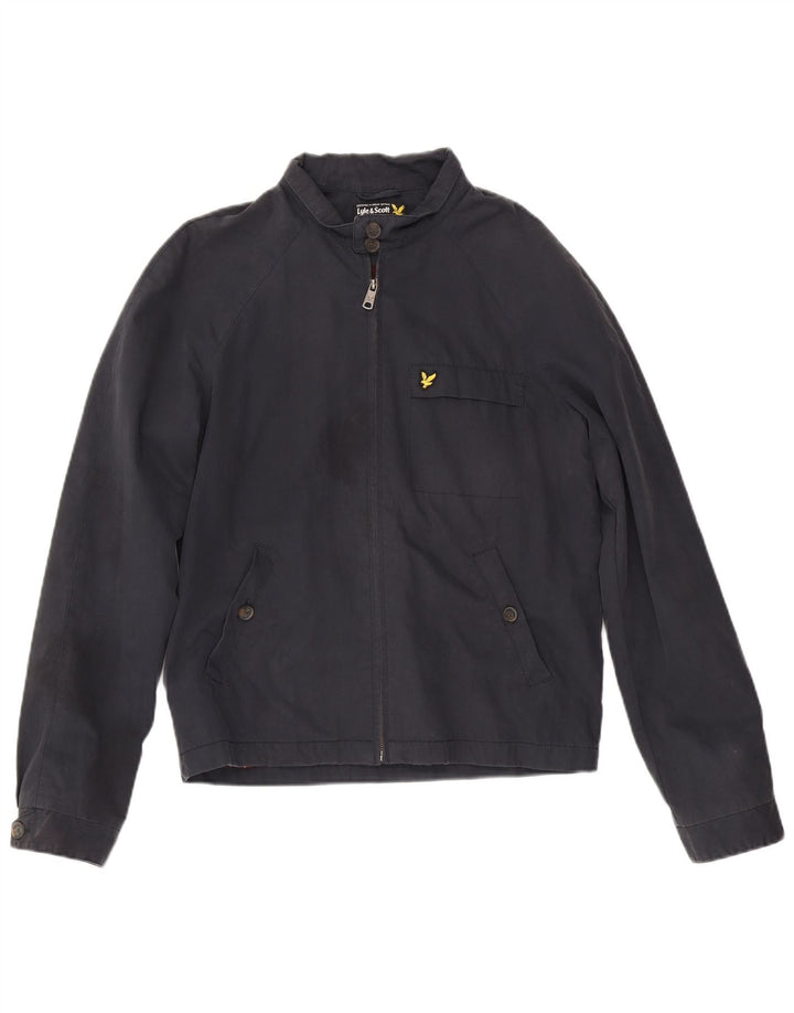 Męska kurtka bomberka Lyle & Scott UK 38, średnia, granatowa, bawełniana