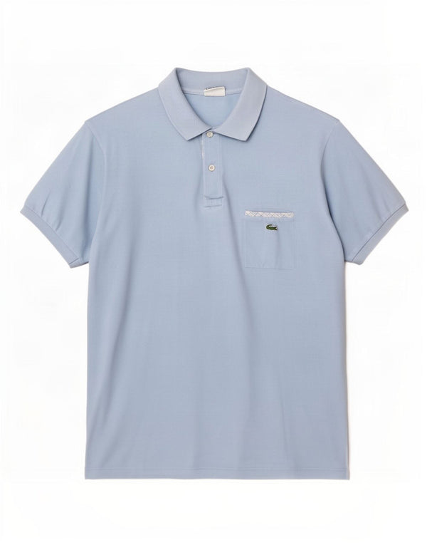 Męska koszulka polo Lacoste, rozmiar 6, XL, niebieska, bawełniana