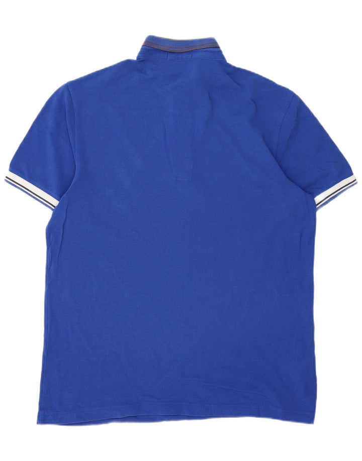 Męska koszulka polo Fred Perry, duża, niebieska, bawełniana w paski