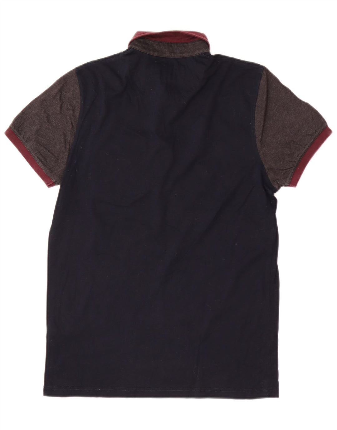 Męska koszulka polo Ted Baker, rozmiar 2, mała, granatowa, bawełniana w bloki kolorów
