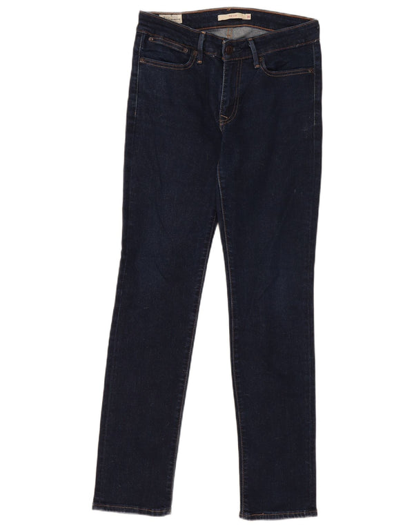 Damskie jeansy Levi's 712 Slim W28 L30 Granatowa bawełna