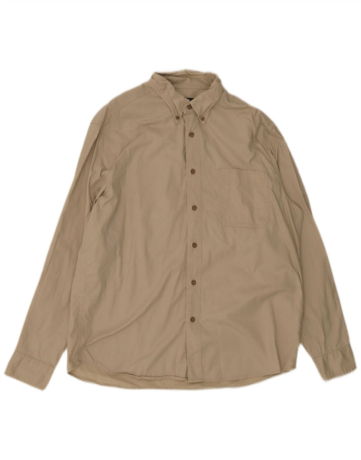 Koszula męska Eddie Bauer, duża, beżowa, bawełniana