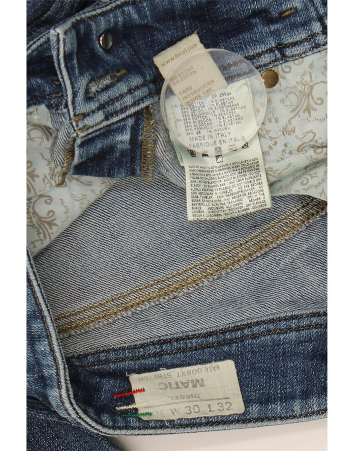 Diesel Damskie Matic Slim Jeansy W30 L32 Niebieskie bawełniane